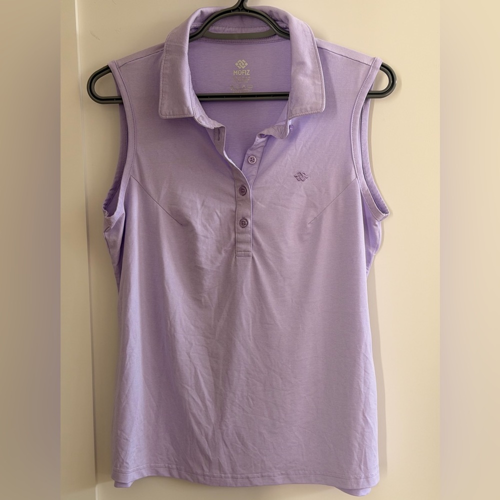 Morz Sleeveless Polo Tank - Lavender